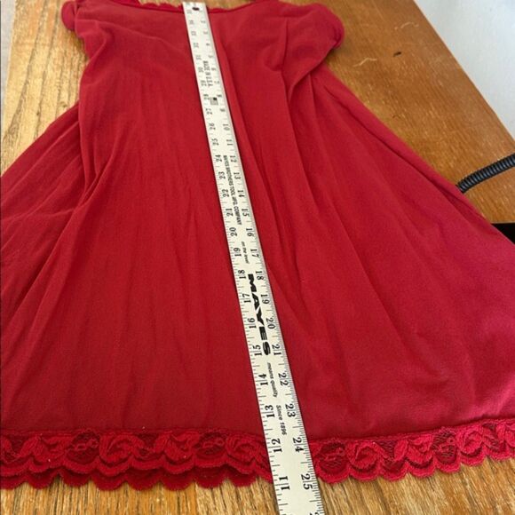 Cosabella Slip Dress Women M Red Lace Chemise Spaghetti Strap Bodycon Y2K Italy - Picture 7 of 8